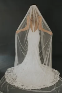 Day Dream Bridal Veil in Light Ivory & Latte | Untamed Petals